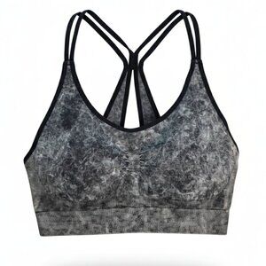 NWOT | Champion Grey Acid Wash Racerback High Support Sports Bra | Large
